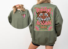 Load image into Gallery viewer, Tiger w/ Lightning Bolt (On Left Chest) The Heavens Are Roaring - Psalm 19:1 (On Back)