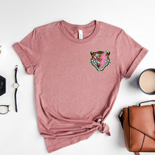 Load image into Gallery viewer, Tiger w/ Lightning Bolt (On Left Chest) The Heavens Are Roaring - Psalm 19:1 (On Back)