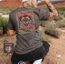 Load image into Gallery viewer, Tiger w/ Lightning Bolt (On Left Chest) The Heavens Are Roaring - Psalm 19:1 (On Back)