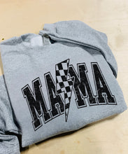 Load image into Gallery viewer, MAMA w/ Checkered Lightning Bolt - Black Ink