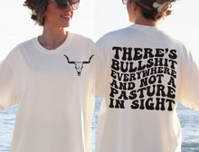 Load image into Gallery viewer, Detailed Cow Skull (On Left Chest) - Bullsh*t Everywhere (On Back)