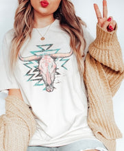 Load image into Gallery viewer, Pastel Aztec Cow Skull