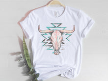Load image into Gallery viewer, Pastel Aztec Cow Skull