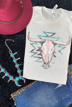 Load image into Gallery viewer, Pastel Aztec Cow Skull