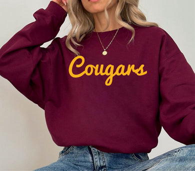 Cougars - Design 2 - Puff Print