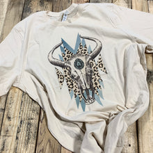 Load image into Gallery viewer, Cow Skull - Turquoise &amp; Leopard