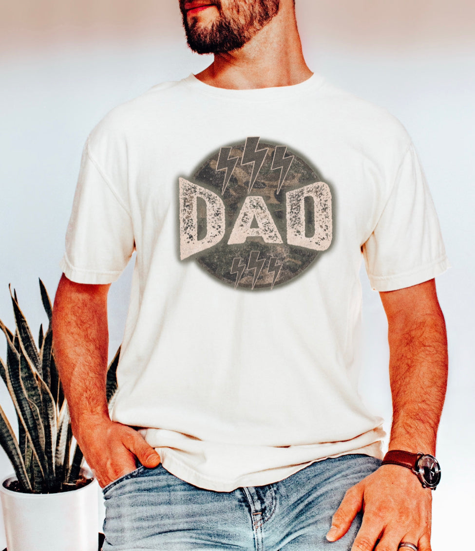 DAD - Camo & Lightning Bolts