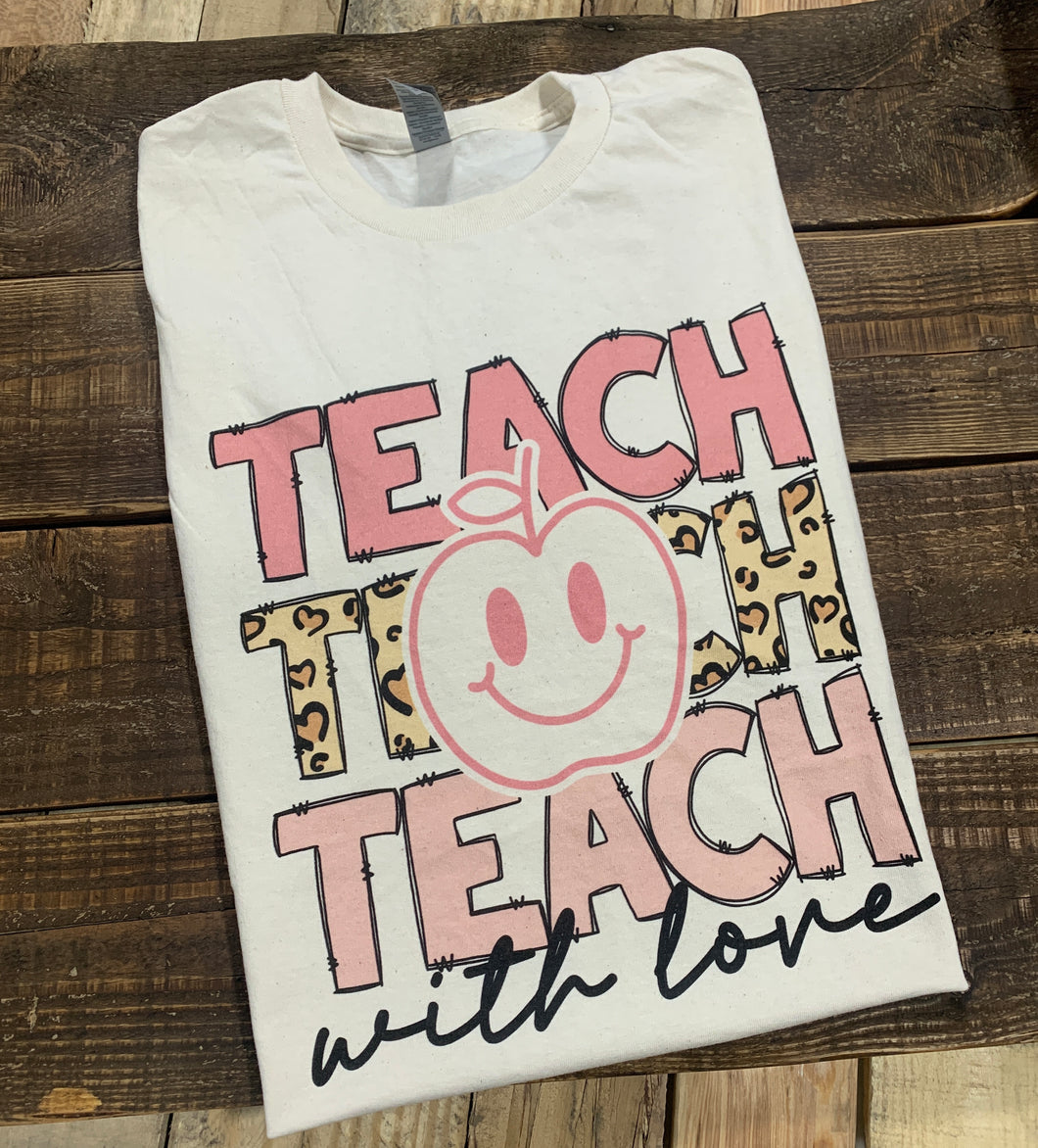 Teach - Repeat - Leopard Print - Design 3