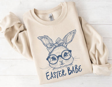 Easter Babe - Easter Bunny - Blue Ink