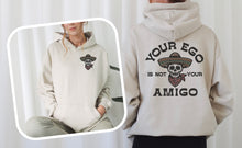Load image into Gallery viewer, Western Skull (On Left Chest) Your Ego Is Not Your Amigo (On Back)