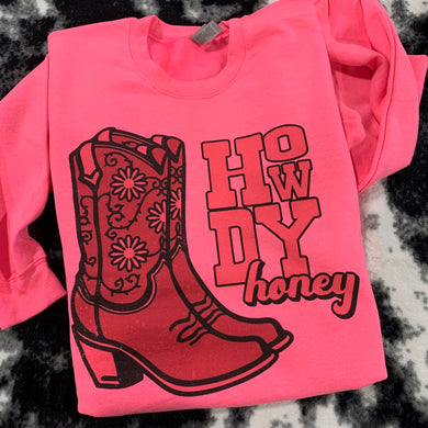 Howdy Honey - Pink Boots