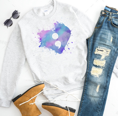 Continue; Suicide Awareness Splash Watercolor