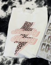 Load image into Gallery viewer, Howdy Honey w/ Leopard Print Lightning Bolt