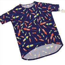 Load image into Gallery viewer, 300 - LuLaRoe - Fireworks - High Low Top - Size XL