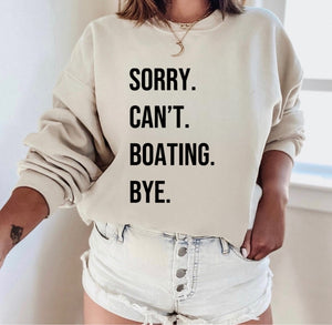 Sorry. Can't. BOATING. Bye.