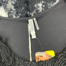 Load image into Gallery viewer, 316 - Black Floral Raised Print Blouse Top - Size M