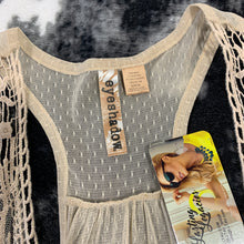 Load image into Gallery viewer, 320 - Taupe/Cream Lace Tank Top - Size M