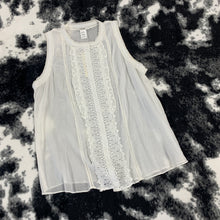 Load image into Gallery viewer, 321 - White Lace Blouse Top - Size L