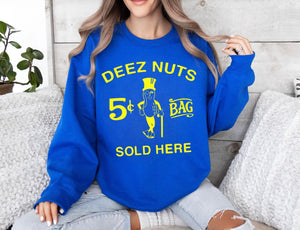 Deez Nuts Sold Here - Yellow Ink