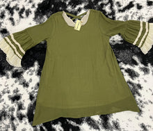 Load image into Gallery viewer, 333 - Olive Green Criss Cross Dress - Size M