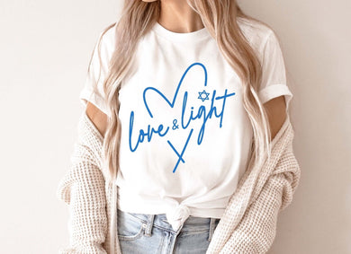 Love & Light - Hanukkah - Blue Ink