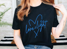 Load image into Gallery viewer, Love &amp; Light - Hanukkah - Blue Ink