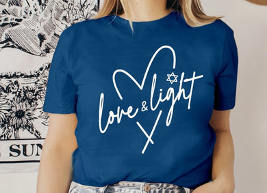 Love & Light - Hanukkah - White Ink