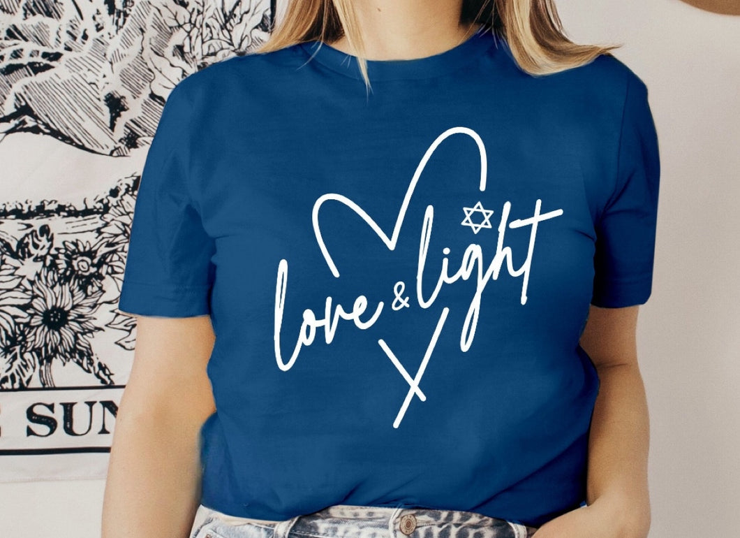 Love & Light - Hanukkah - White Ink