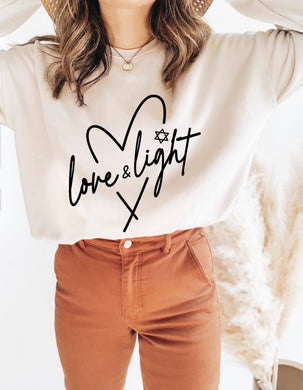 Love & Light - Hanukkah - Black Ink