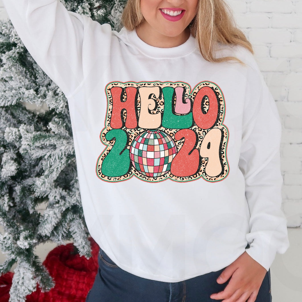 Hello 2024 w/ Leopard Print