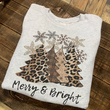 Load image into Gallery viewer, Merry &amp; Bright w/ Christmas Trees &amp; Snowflakes