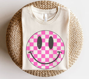 Valentine Checkered Smiley Face