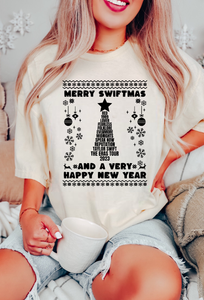 Merry Swiftmas & A Very Happy New Year - Black Ink