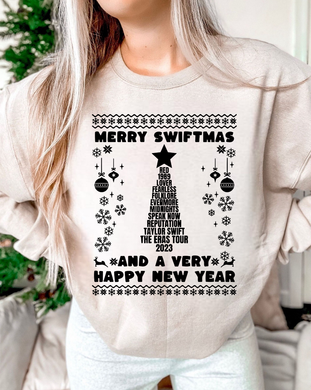 Merry Swiftmas & A Very Happy New Year - Black Ink