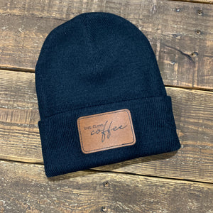 Leather Patch Hats w/ But First ☕️ Coffee 🔥