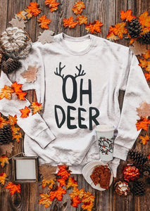 Oh Deer - White Ink