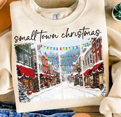 Small Town Christmas Scene