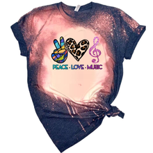 Load image into Gallery viewer, Peace. Love. Music.