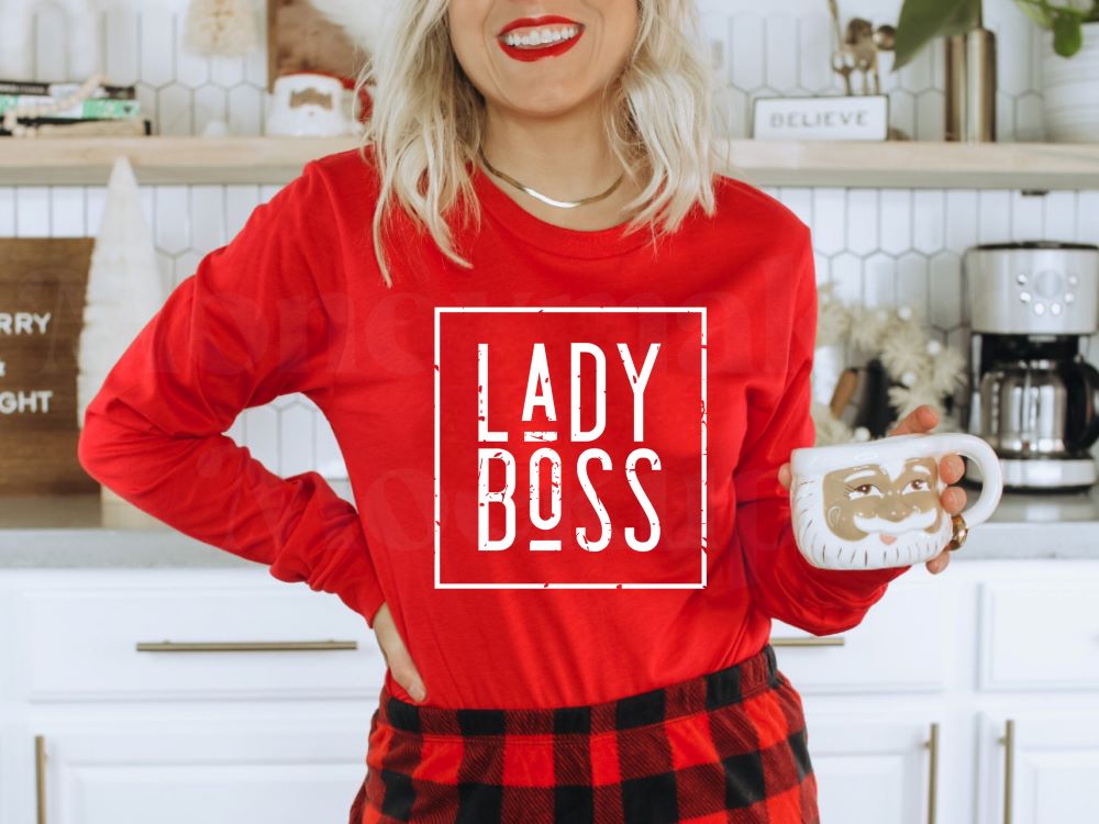 Lady Boss - White Ink