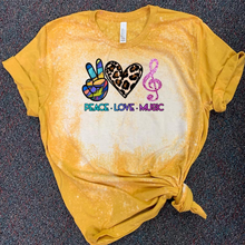 Load image into Gallery viewer, Peace. Love. Music.