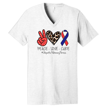 Load image into Gallery viewer, Peace. Love. Cure. #IdiopathicPulmonaryFibrosis