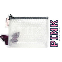 Load image into Gallery viewer, Victoria's Secret PINK Transparent Bubble Pouch Makeup Cosmetic 6063-Clear