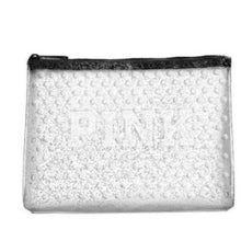 Load image into Gallery viewer, Victoria's Secret PINK Transparent Bubble Pouch Makeup Cosmetic 6063-Clear