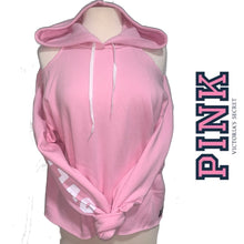 Load image into Gallery viewer, PINK Victoria's Secret Pink Long Sleeve Hoodie - Cold Shoulder - 6068