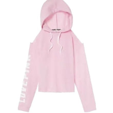 Load image into Gallery viewer, PINK Victoria's Secret Pink Long Sleeve Hoodie - Cold Shoulder - 6068