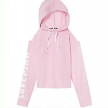 Load image into Gallery viewer, PINK Victoria's Secret Pink Long Sleeve Hoodie - Cold Shoulder - 6068