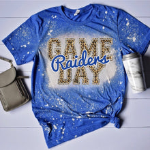 Load image into Gallery viewer, Raiders Game Day w/ Blue &amp; Silver Leopard Print - 14 Color Options