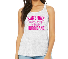 Load image into Gallery viewer, Sunshine Mixed With A Little Hurricane - 8800 Flowy Racerback Tank