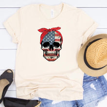 Load image into Gallery viewer, American Flag Skull w/ Bandana - 13 Style Options