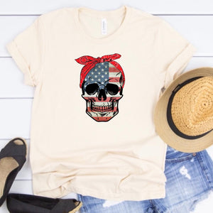 American Flag Skull w/ Bandana - 13 Style Options